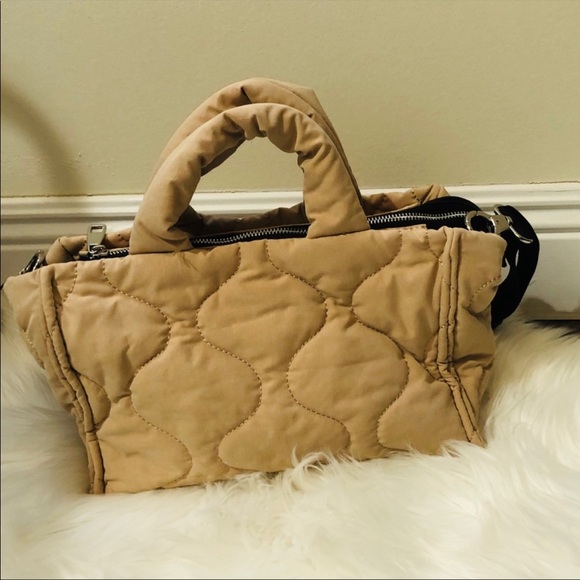 Zara Quilted Shopper Bag Sand - Picture 10 of 15